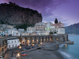 Evening Town View, Atrani, Campania, Italy