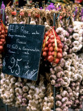 Buy Ropes of Garlic in Local Shop, Nice, France at AllPosters.com