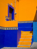 Colorful Building with Ornate Tile, Guanajuato, Mexico