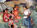 Buy Arturo Garcia Bustos's Murals Adorn the Walls of the Presidential Palace, Oaxaca, Mexico at AllPosters.com
