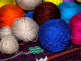 Balls of Yarn, Traditional Textiles, Textile Museum, Casa del Tejido, Antigua, Guatemala