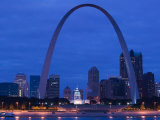 Old Courthouse and Gateway Arch Area along Mississippi River, St. Louis, Missouri, USA