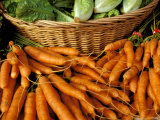Bunches of Carrots and Lettuce, Ferry Building Farmer's Market, San Francisco, California, USA