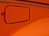 Close-up of the Gas Tank Lid on an Orange Car