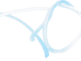 Bright Blue Grafiti Lettering on a White Background