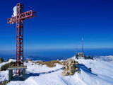 Faraya Mzaar Summit Cross in Kesrouane, Lebanon's Premier Ski Resort, Jabal Lubnan, Lebanon