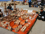 Handicrafts and Shell Boxes for Sale on Beach, Tartus, Syria
