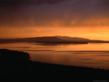 The View at the Lake Butte Overlook at Lake Yellowstone, Yellowstone National Park, Wyoming, USA
