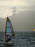 Buy Winsdsurfer on San Francisco Bay Near the Golden Gate Bridge, San Francisco, California, USA at AllPosters.com