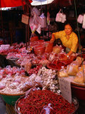 Buy Dried Chillies, Shallots and Garlic for Sale in Stall, Thailand at AllPosters.com