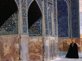 Women in Chadors Outside Masjed-E Emam, Previously Masjed-E Shah, Esfahan, Iran