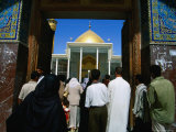 People Entering Ali El Hadi Mosque, Samarra, Salah Ad Din, Iraq