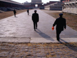 Men Walking Through Forbidden City, Dongcheng Bejing, China