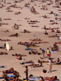 Sunbathers on Bondi Beach, Sydney, Australia