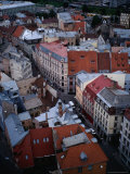 Buy Streets and Buildings in Old Riga from St. Peter's Church, Riga, Latvia at AllPosters.com