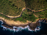 Buy Aerial View of the Great Ocean Road along the Coast Between Lorne and Wye River, Lorne, Australia at AllPosters.com