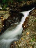 Water Rushing Through Rocks, Marquette County, Big Pup Creek Falls, USA