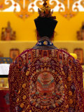 Female Taoist Priest Praying at Altar, Singapore, Singapore