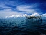Fishing Platform from Where Nets Are Lowered into South China Sea, Sandakan, Sabah, Malaysia