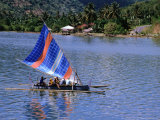 Buy Outrigger Ferrying Passengers Across Bay at Lembar, Lombok, West Nusa Tenggara, Indonesia at AllPosters.com