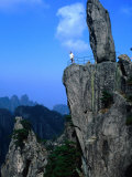 Buy Man at Lookout on Mt. Huangshan, China at AllPosters.com