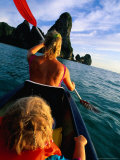 Buy Mother and Daughter Sea Kayaking, Krabi, Thailand at AllPosters.com