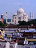Buy Taj Mahal and City Rooftops, Agra, Uttar Pradesh, India at AllPosters.com