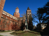 Buy St Andrea Church/Abbey and Campanile with St. Eusebio Dome Cathedral in Distance, Vercelli, Italy at AllPosters.com
