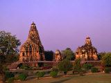 Khajuraho Temples at Sunset, Khajuraho, India