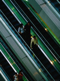 Escalator at New World Emporium Shopping Mall, Shanghai, China