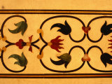 Detail of Inlay Work on Taj Mahal, Agra, Uttar Pradesh, India