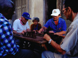 Men Playing Dominos Outside, Havana, Cuba