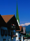 Houses and Church Spire, Mutters, Austria