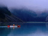 Canoeing on Lake Louise, Banff National Park, Alberta, Canada