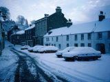 Buy Cars Under Snow in the High Street of Dunkeld - Perth and Kinross, Scotland at AllPosters.com