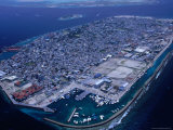 Aerial View of Island Male, Kaafu, Maldives