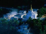 Small Village and Temple on Mt. Popa (Popa Daung Kalat), Mt. Popa, Mandalay, Myanmar (Burma)