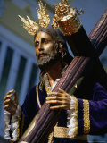 Statue During Holy Week Festival, Malaga, Spain