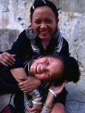 Buy Portrait of Two Young Women from Hill Tribe, Vietnam at AllPosters.com