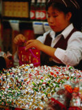 Customer in Sweets Shop, Shanghai, China