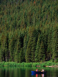 Boating on Cameron Lake, Waterton Lakes National Park, Alberta, Canada