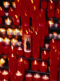 Buy Prayer Candles Burning at Cathedral, Barcelona, Spain at AllPosters.com