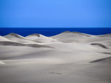 Gran Canaria Sand Dunes with Ocean in Distance, Maspalomas, Canary Islands, Spain