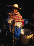 Buy An Elderly Woman Smoking on a Cheroot at the Market, Pyin U Lwin, Myanmar (Burma) at AllPosters.com