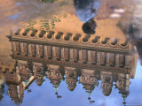 Reflection of Thurzo Dom and Its Spis Renaissance Attic in a Puddle, Levoca, Slovakia