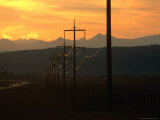 Powerlines at Sunset, Canada