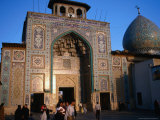 Entrance to the Bogh'E-Ye Shah-E Cheragh, or the Tomb of the King of the Lamp, Shiraz, Iran Photographic Print