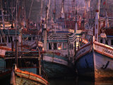 Fishing Vessels in Southern Thai Port, Thailand