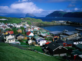 Buy View Over the Town of Skopun on Sandoy Island, Faroe Islands at AllPosters.com