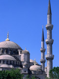 Minarets and Domes of Blue Mosque (1609-19), Istanbul, Turkey